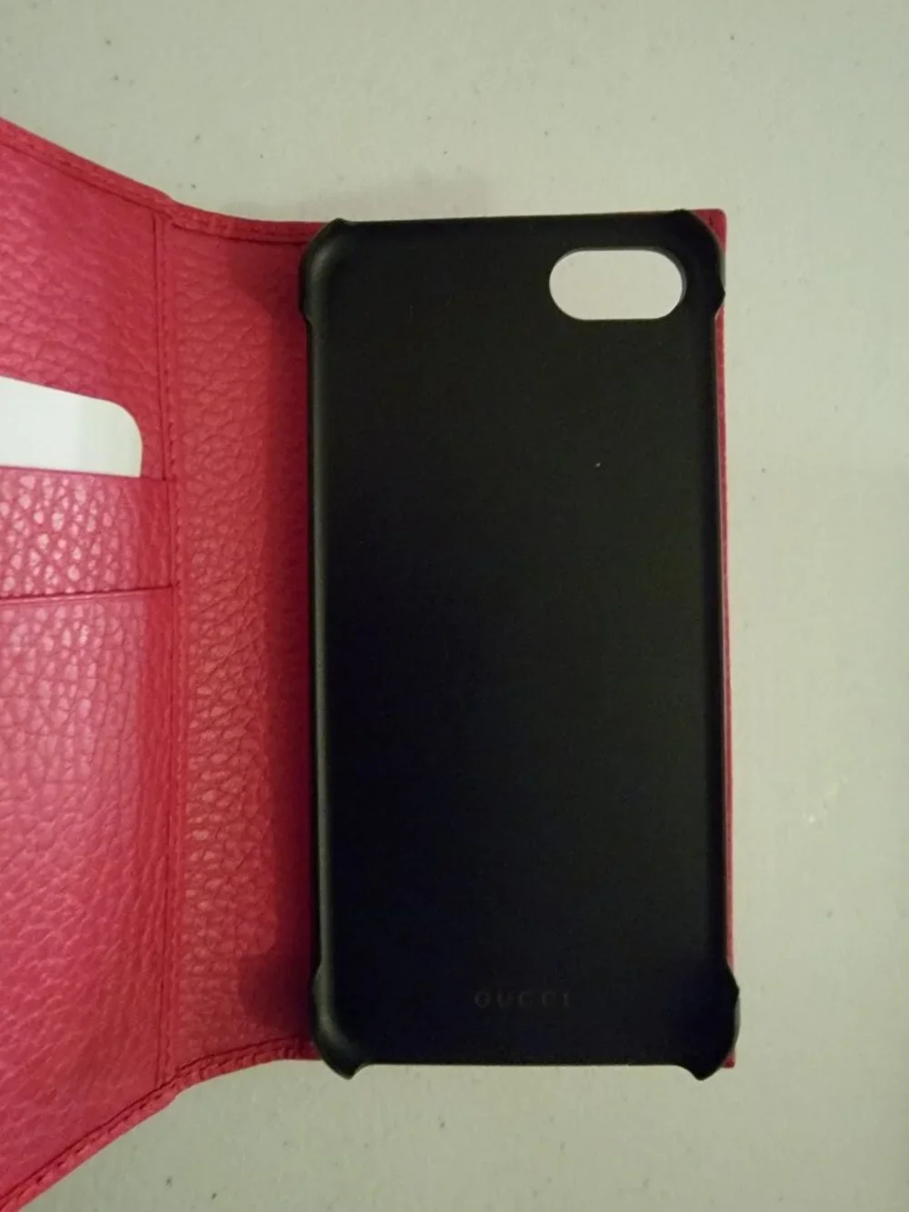 Authentic Gucci GG Marmont Pink Leather iPhone 7/8 Wallet Case NWT Made Italy